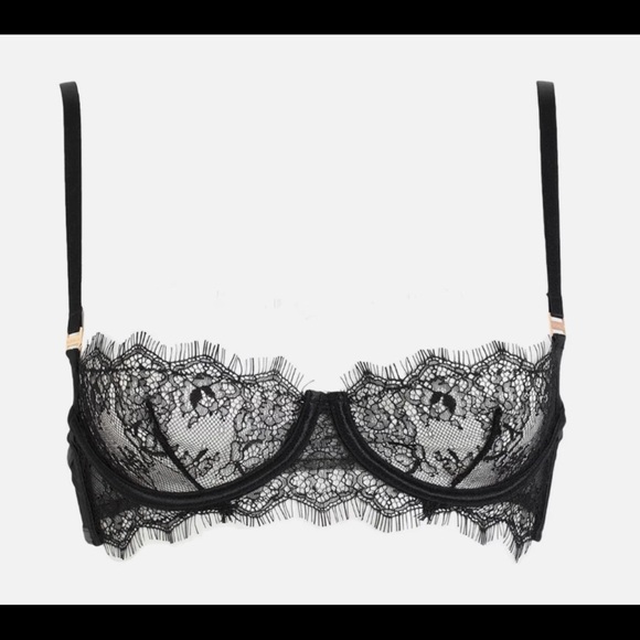 NWT! 😱 Bluebella Black Lace Balconette Bra 34A